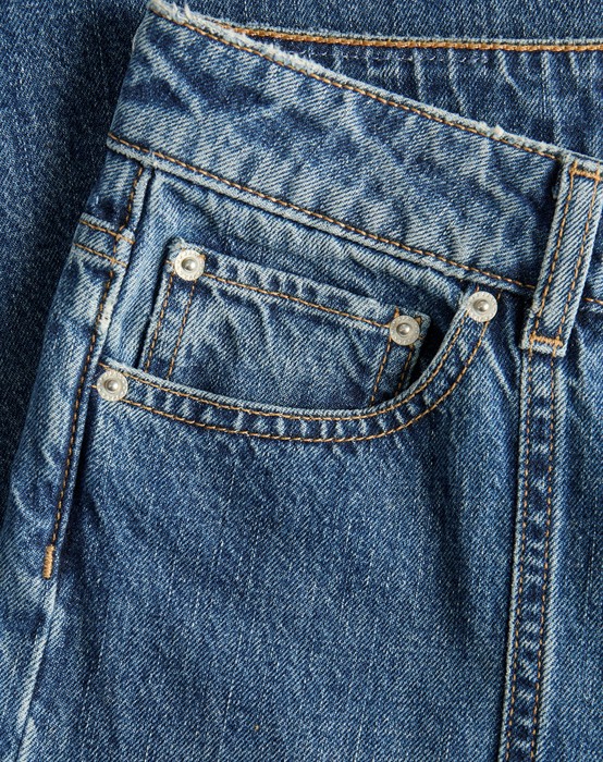 Tokyo Wide HW R282 Jeans - Medium Blue Denim 